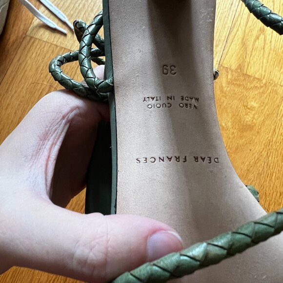 Dear Frances Leather Heeled Sandals (Rohe Sandals) - Picture 2 of 4